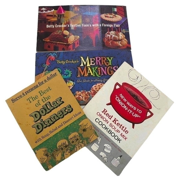 Rare Lot of 4 Vintage Recipes Book Recipe Cook Book Booklet Cookbooks - Picture 1 of 9